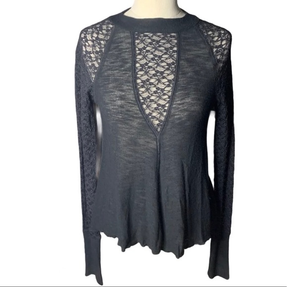 Intimately Free People Black Lace No Limits Top - Picture 3 of 6
